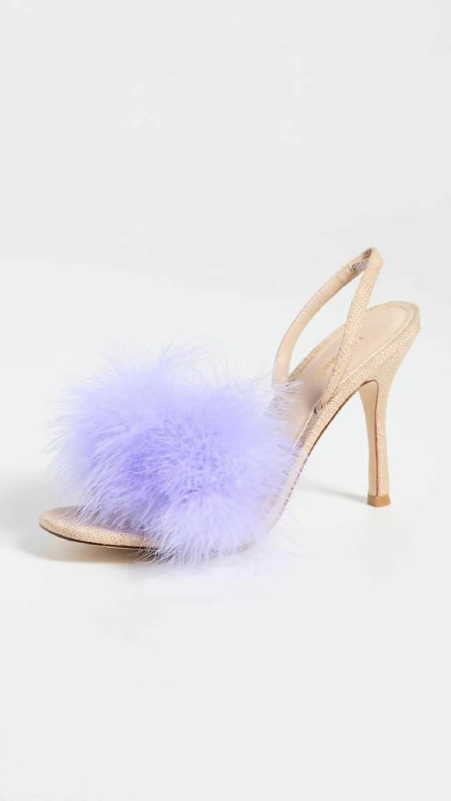 Larroude Marilyn Women's Sandals in Beige, Lilac, Tan, Purple | Size 11 Medium US | Stylish Comfort Footwear