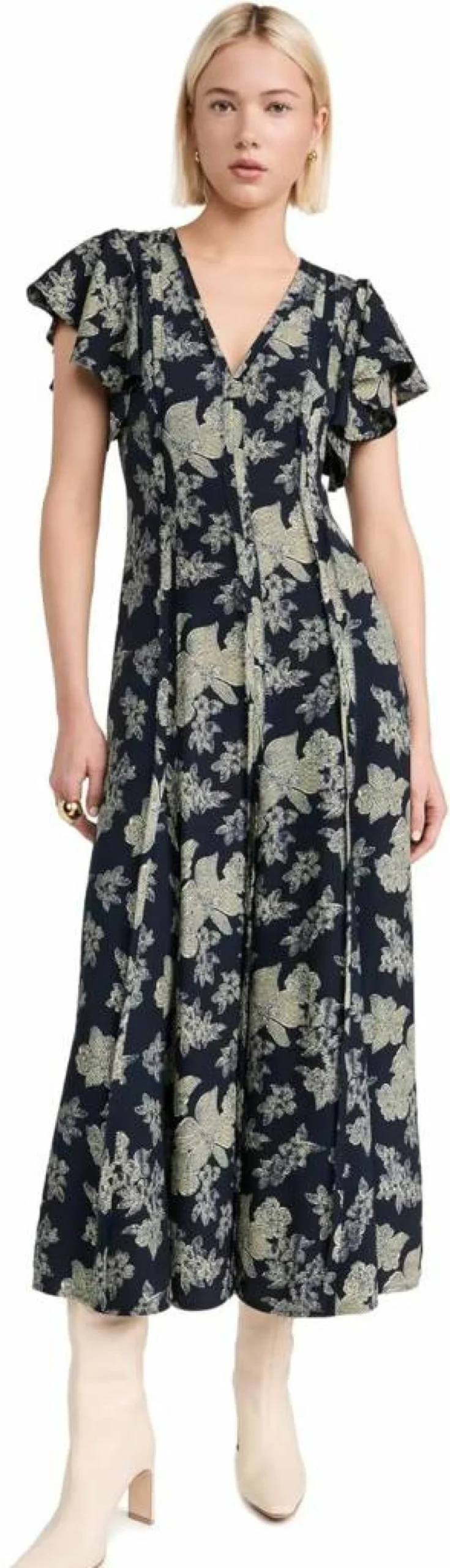 Ulla Johnson Women's Evette Floral Printed Midi Dress - Elegant Boho Chic Style