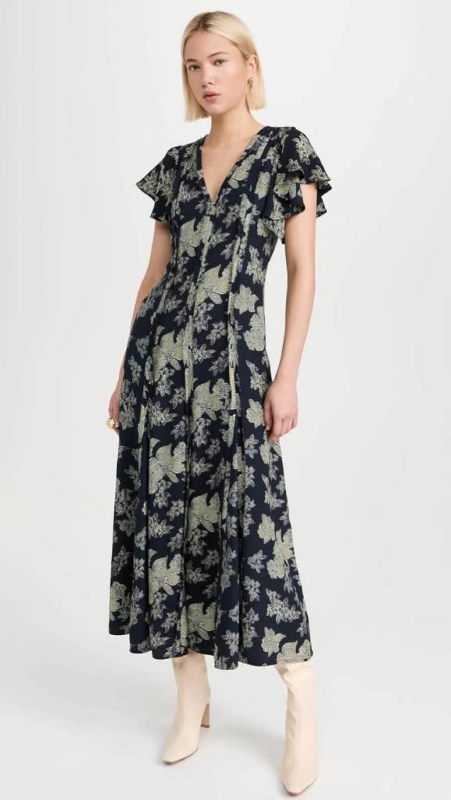 Ulla Johnson Women's Evette Floral Printed Midi Dress - Elegant Boho Chic Style