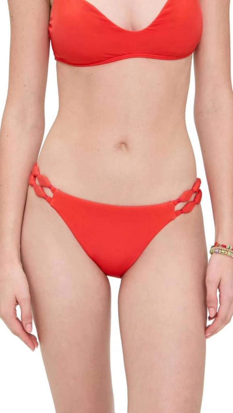ViX Paula Hermanny Women's Alexa Solid Full Coverage Bottoms - High-Waisted Swimwear