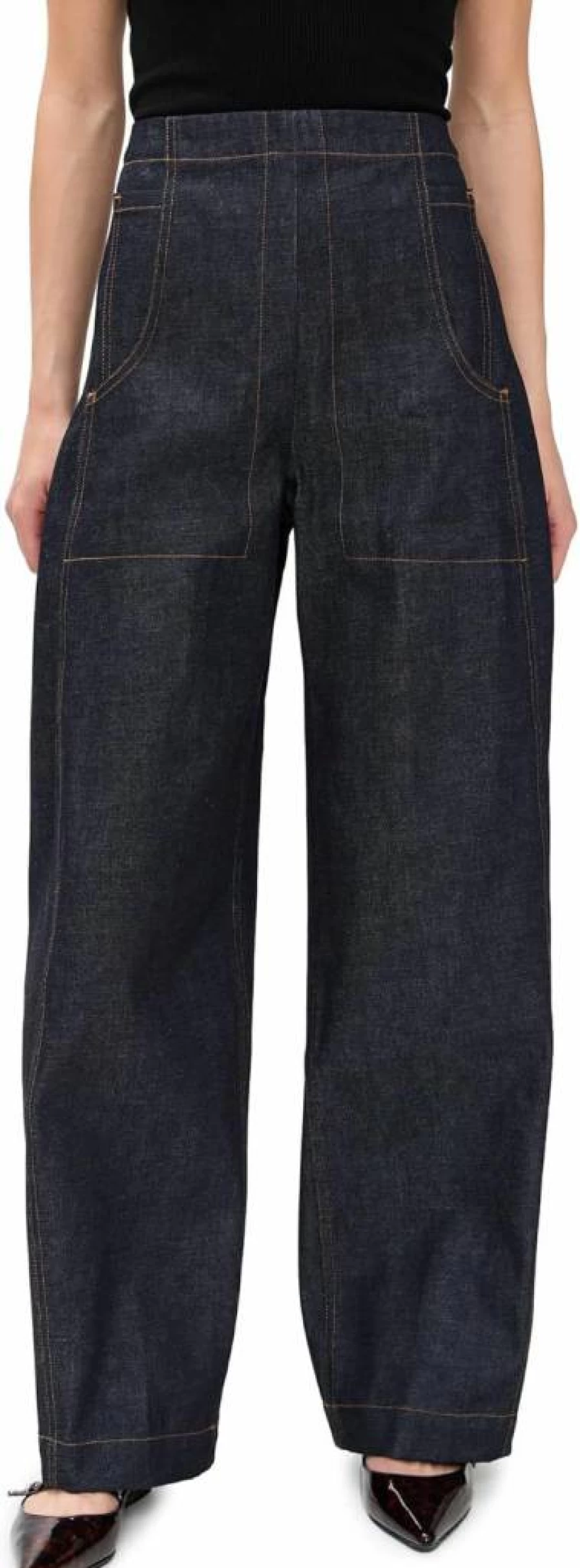 Rachel Comey Women's Tany High-Waisted Wide-Leg Pants - Premium Casual Trousers for Women