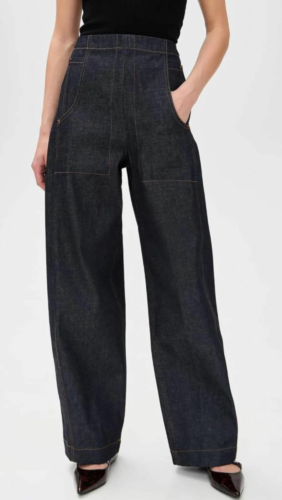 Rachel Comey Women's Tany High-Waisted Wide-Leg Pants - Premium Casual Trousers for Women