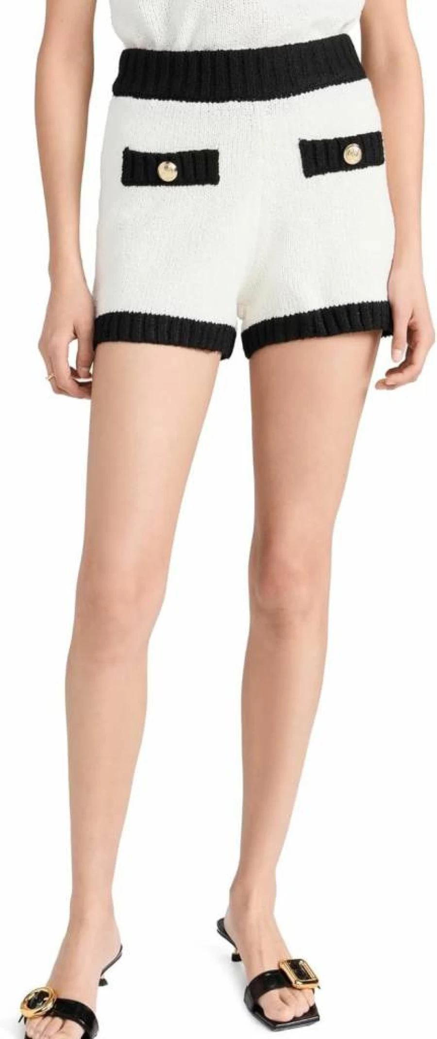 Endless Rose Women's Crochet Knit Shorts - Boho Summer High Waist Shorts for Women