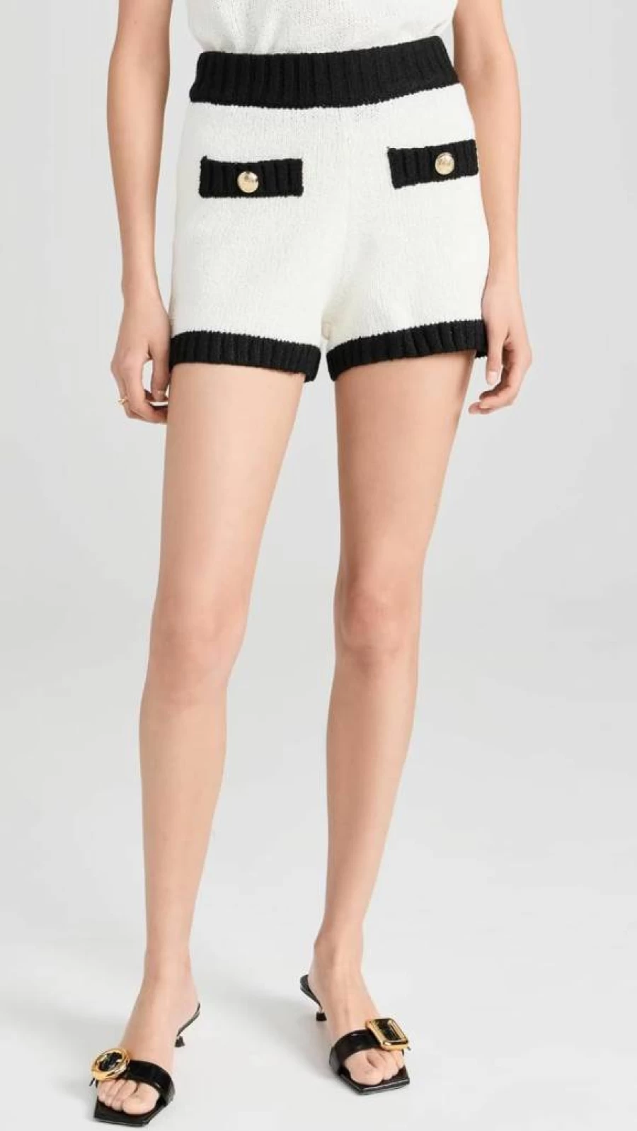 Endless Rose Women's Crochet Knit Shorts - Boho Summer High Waist Shorts for Women