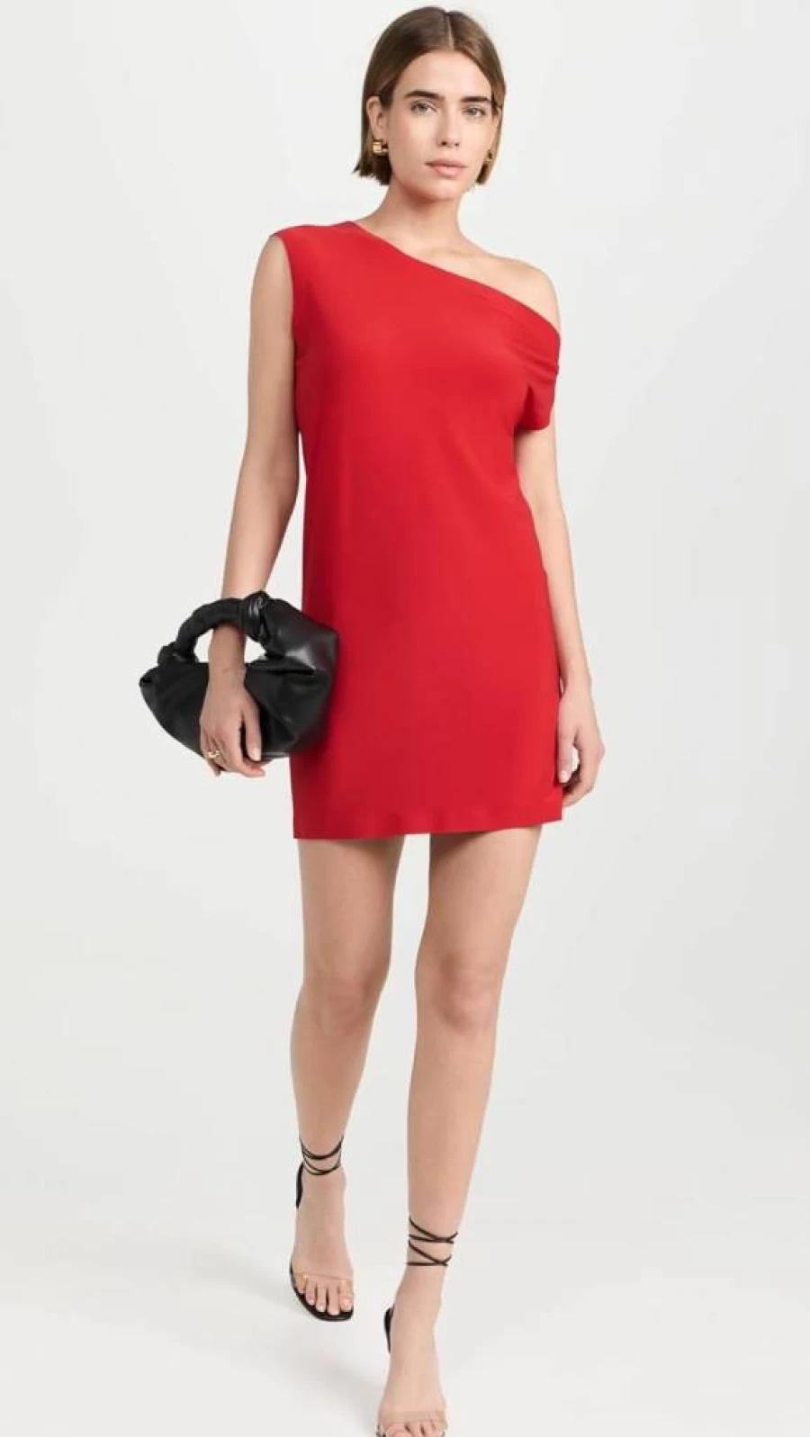 Norma Kamali Women's Mini Dress with Drop Shoulder - Stylish & Comfortable Casual Wear