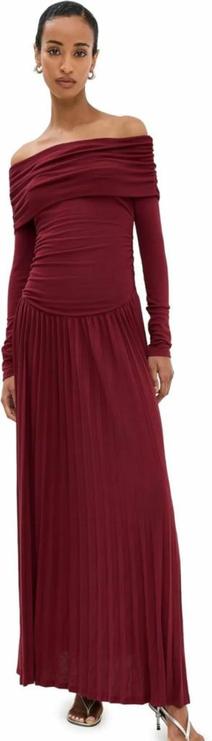 Lioness Women's Bohemian Long Sleeve Maxi Dress - Flowy Field Of Dreams Elegant Evening Gown