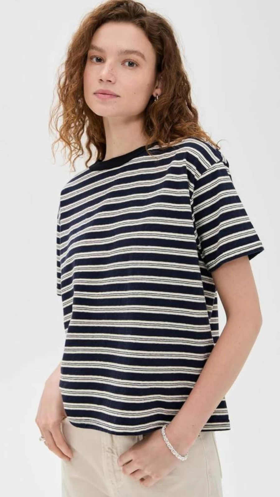B SIDES Women's Atlas Tee - Stylish Casual Short Sleeve T-Shirt for Women
