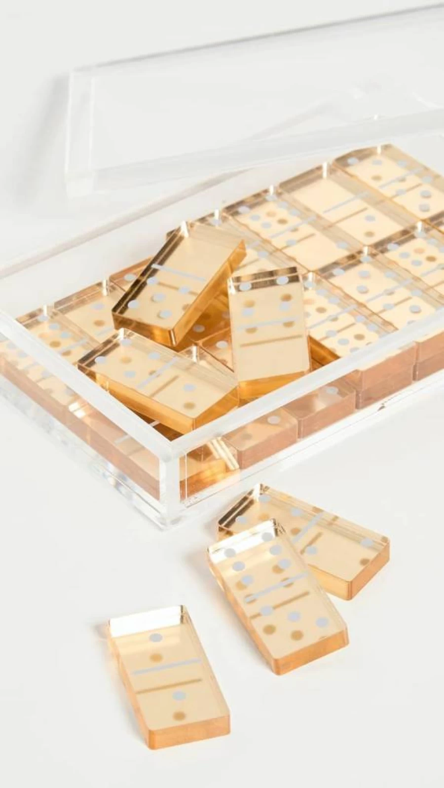 Tizo Design Gold Domino Set for Women - Luxury Classic Game Collection