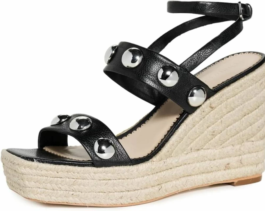 Cinq a Sept Georgia Studded Wedge Espadrilles for Women - Stylish Designer Shoes