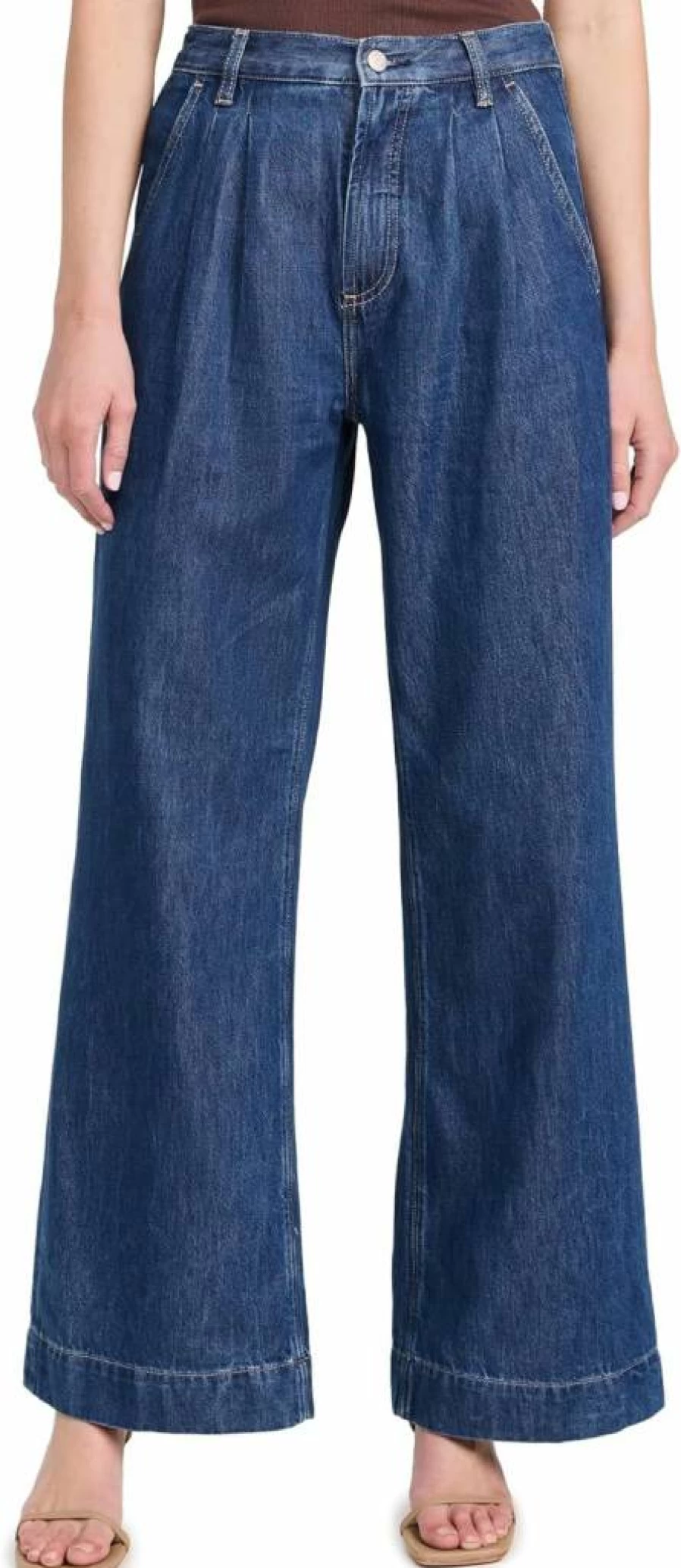 Pistola Denim Women's Victoria High-Rise Slim Fit Jeans - Classic Blue Denim Pants