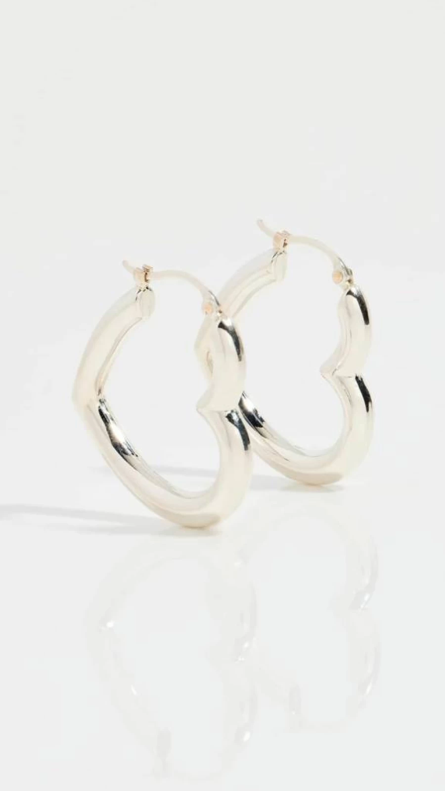 Ariel Gordon Jewelry Women's Heart Helium Hoops - Elegant Lightweight Hoop Earrings