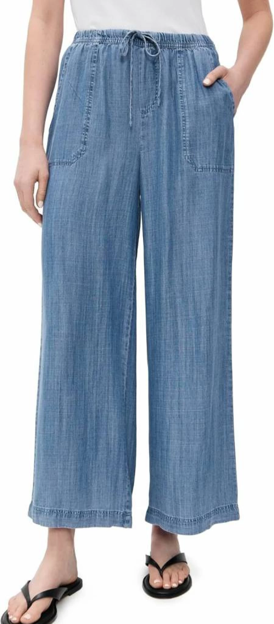 Splendid Women's Angie High-Waisted Palazzo Pants - Flowy Wide-Leg Comfort & Elegance