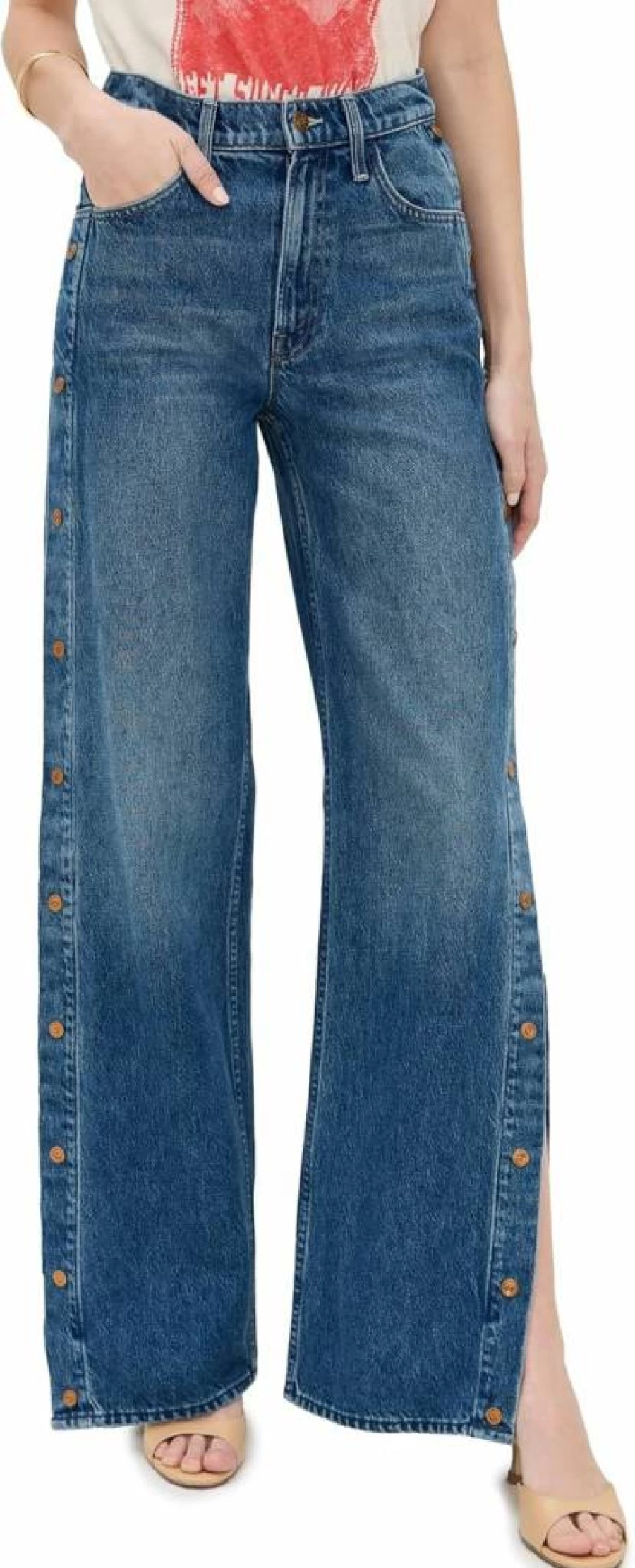 MOTHER Women's High-Waisted Resealable Heel Jeans - Stretch Denim Skinny Fit