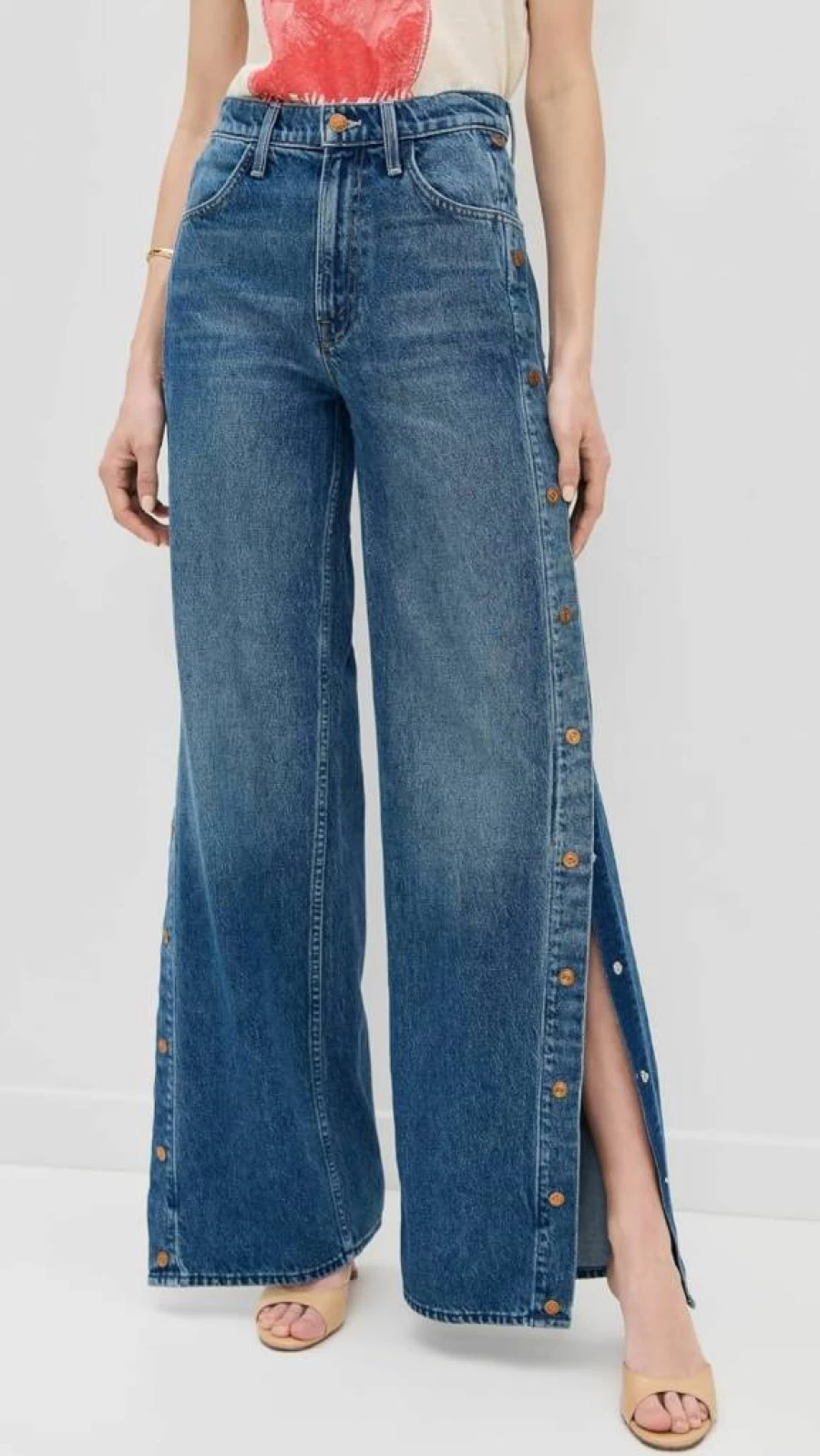 MOTHER Women's High-Waisted Resealable Heel Jeans - Stretch Denim Skinny Fit