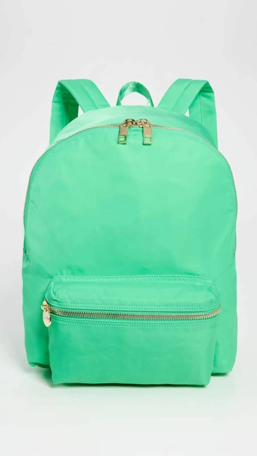 Stoney Clover Lane Women's Classic Backpack - Avocado Green Vegan Leather Daypack, Lightweight Travel Laptop Bag, Adjustable Straps, One Size