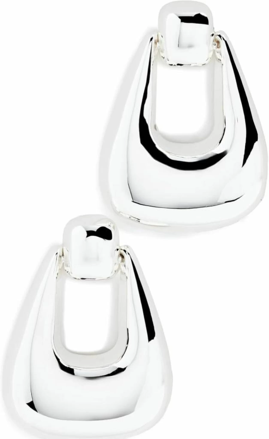 SHASHI Women's Durango Hoop Earrings - Sterling Silver Fashion Hoops for Women