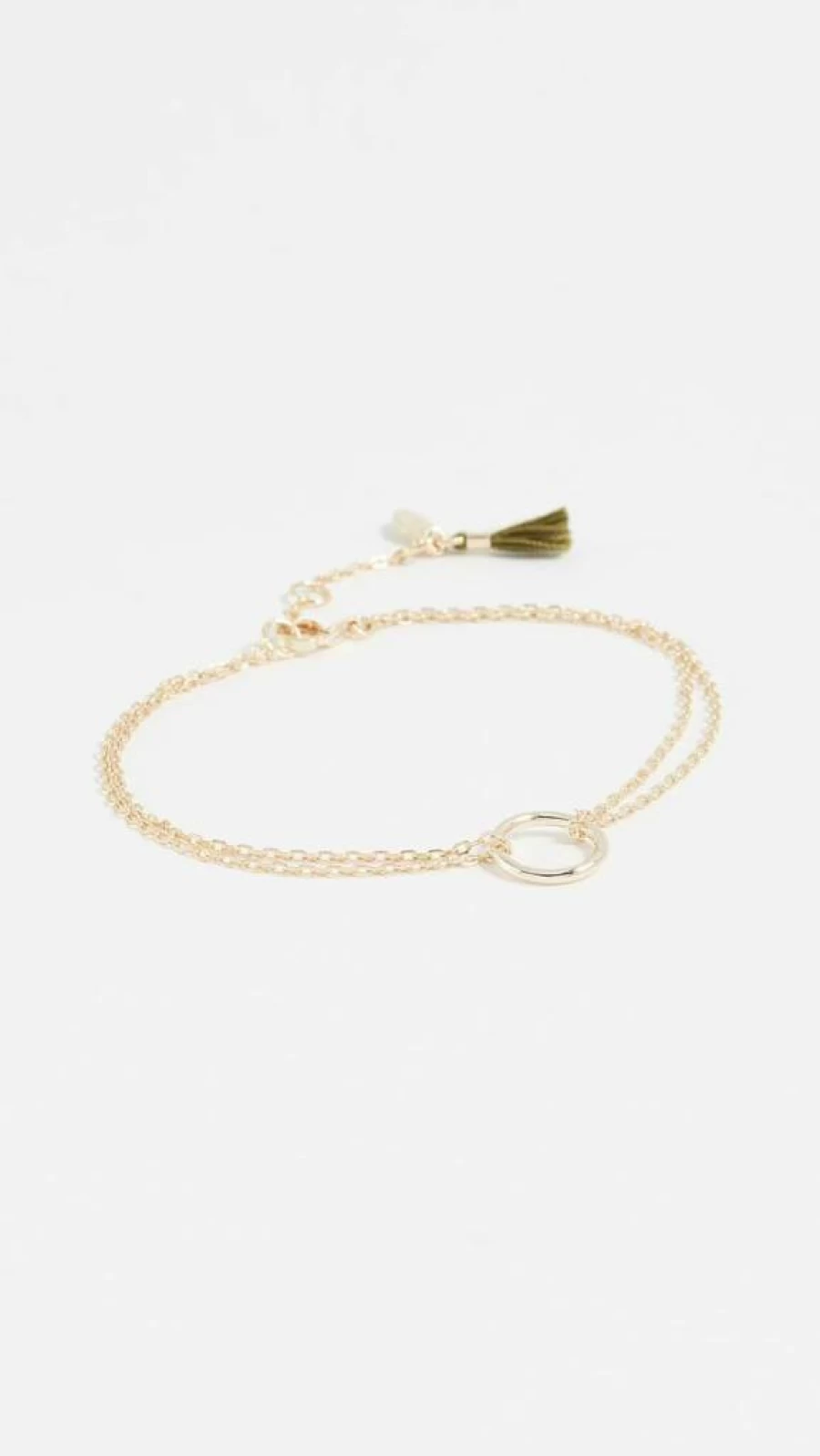 SHASHI Women's Circle Charm Bracelet - Sterling Silver Boho Chic Jewelry for Women