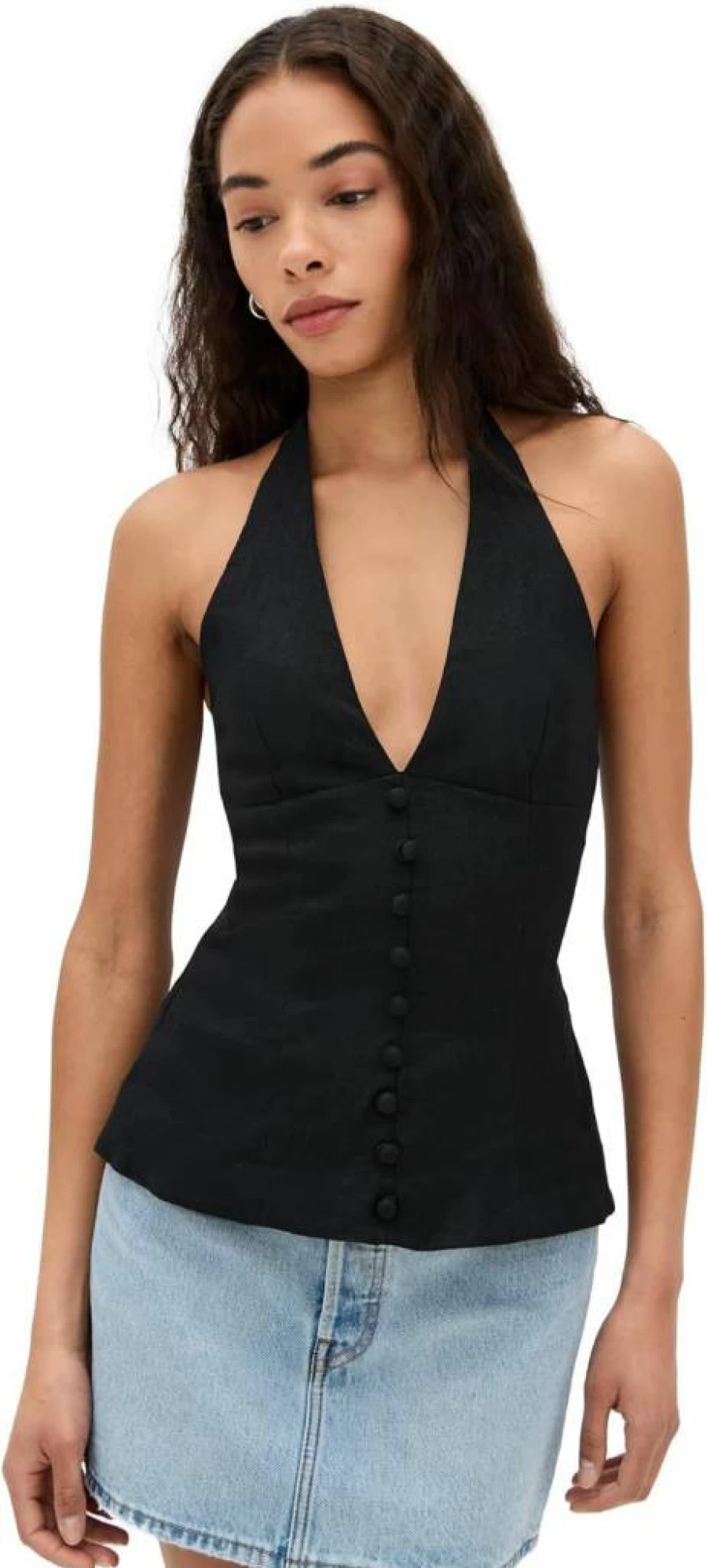 FAITHFULL THE BRAND Women's Marie Top - Elegant Feminine Blouse for Casual & Dressy Outfits