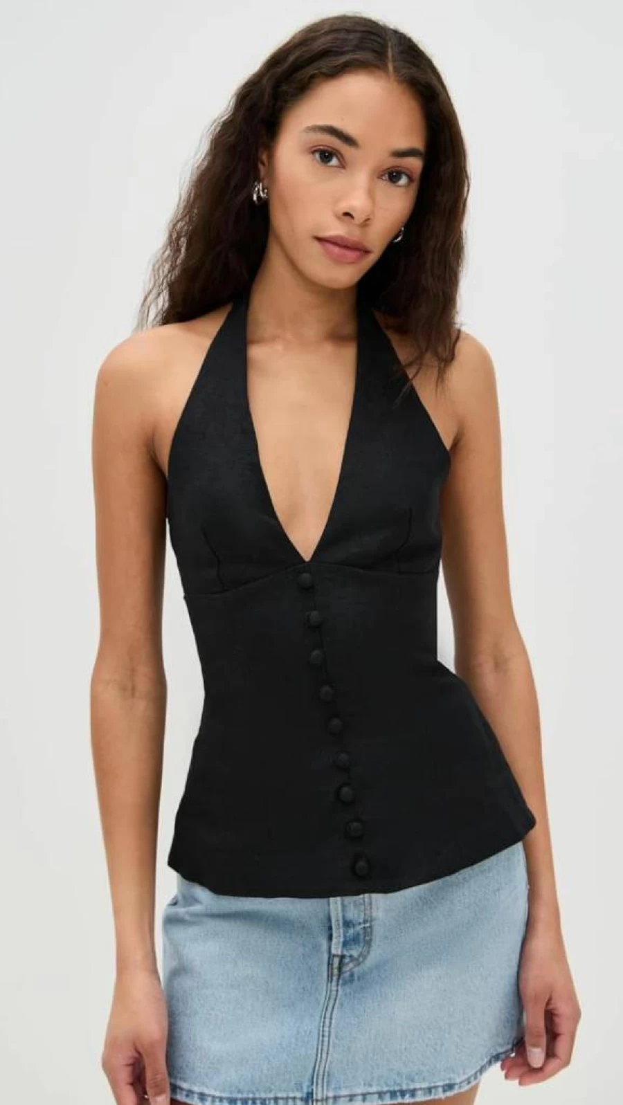 FAITHFULL THE BRAND Women's Marie Top - Elegant Feminine Blouse for Casual & Dressy Outfits