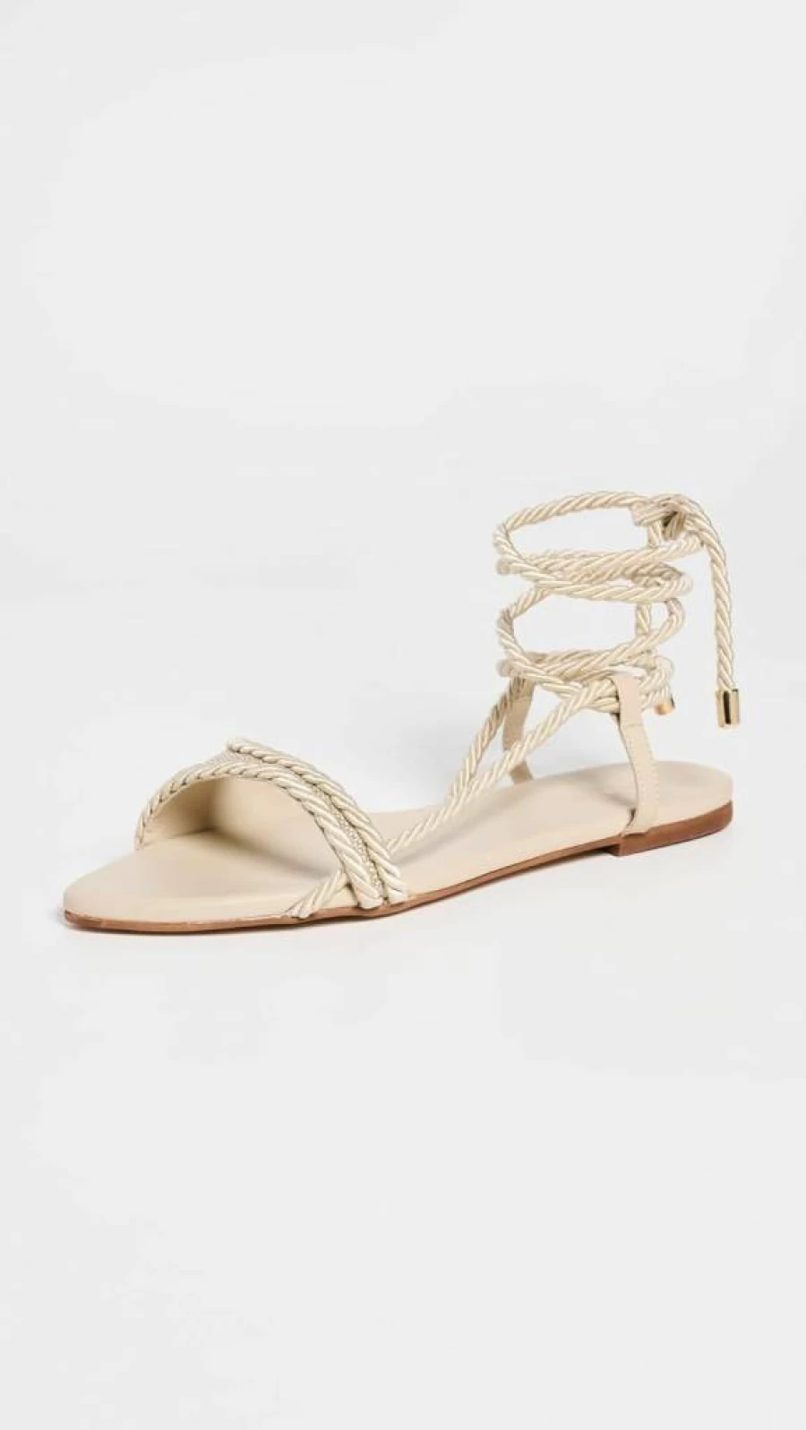 KAANAS Women's Alenna Asymmetrical Ankle Wrap Sandals - Stylish Summer Casual Footwear