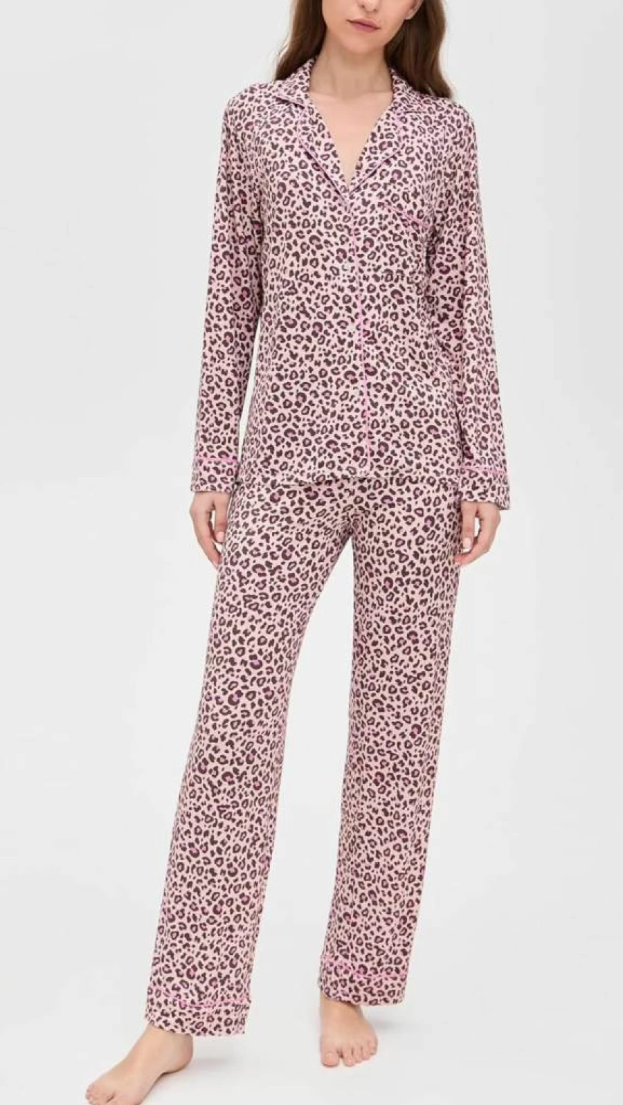 Stripe & Stare Women's Soft Long Sleeve Pajama Set - Comfortable Sleepwear for Women