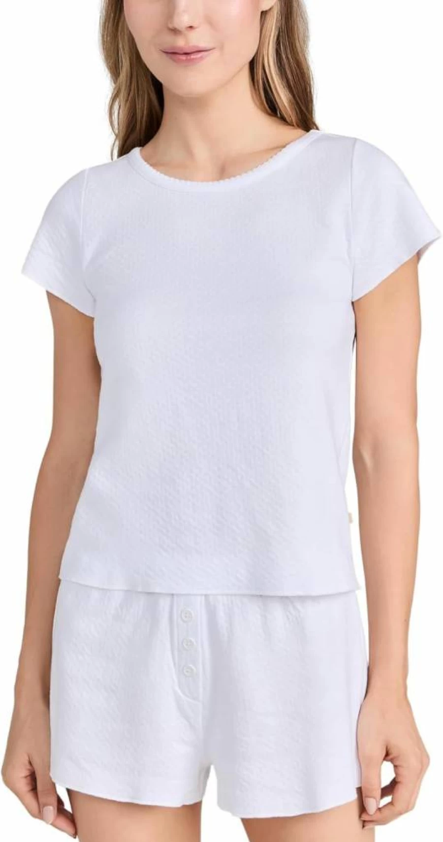 Cozyland by Morgan Lane Women's Baby Tee - Soft Vintage Washed Jean Style T-Shirt
