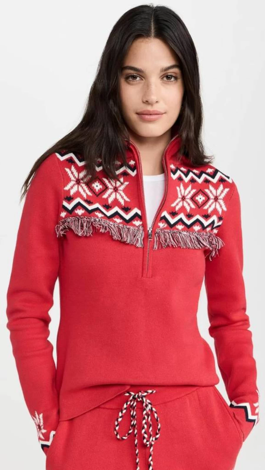 The Upside Women's Keystone Blanche Half Zip Sweatshirt - Stylish Pullover for Casual Wear