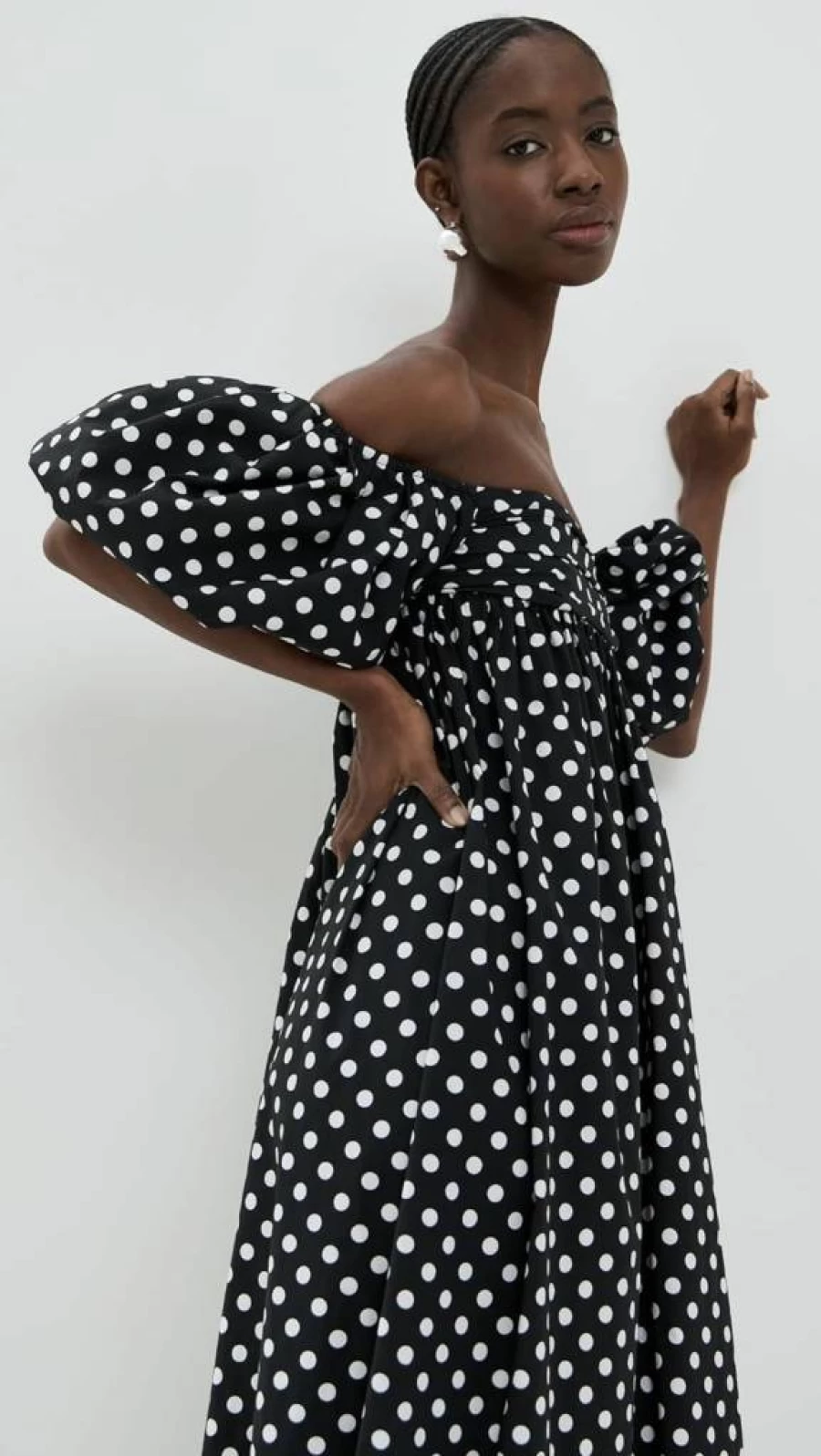 Caroline Constas Women's Emilia Ruched Empire Waist Maxi Dress