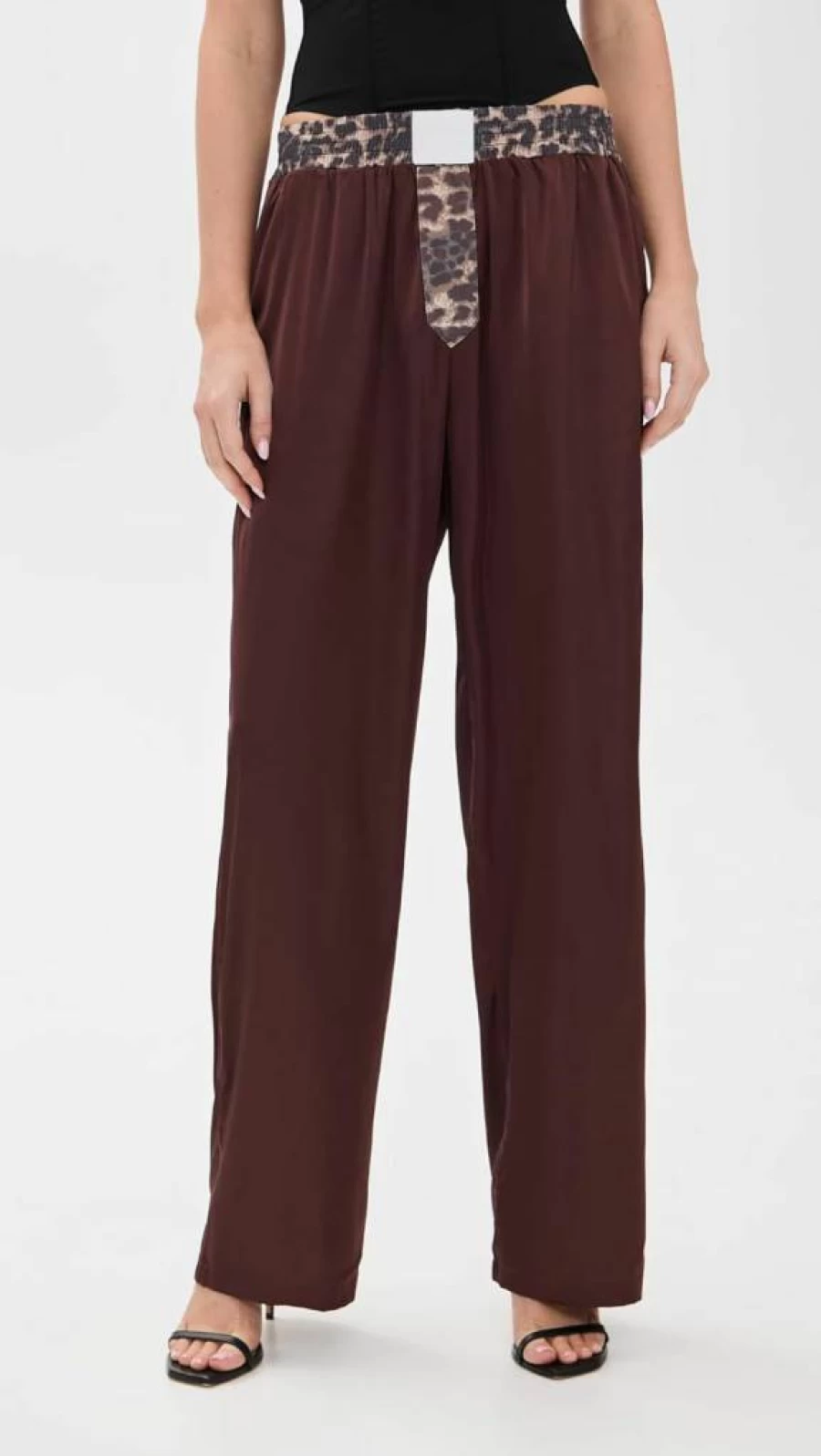 Lioness Women's Grunge Cobain Pants - 90s Vintage Style High Waisted Flare Trousers