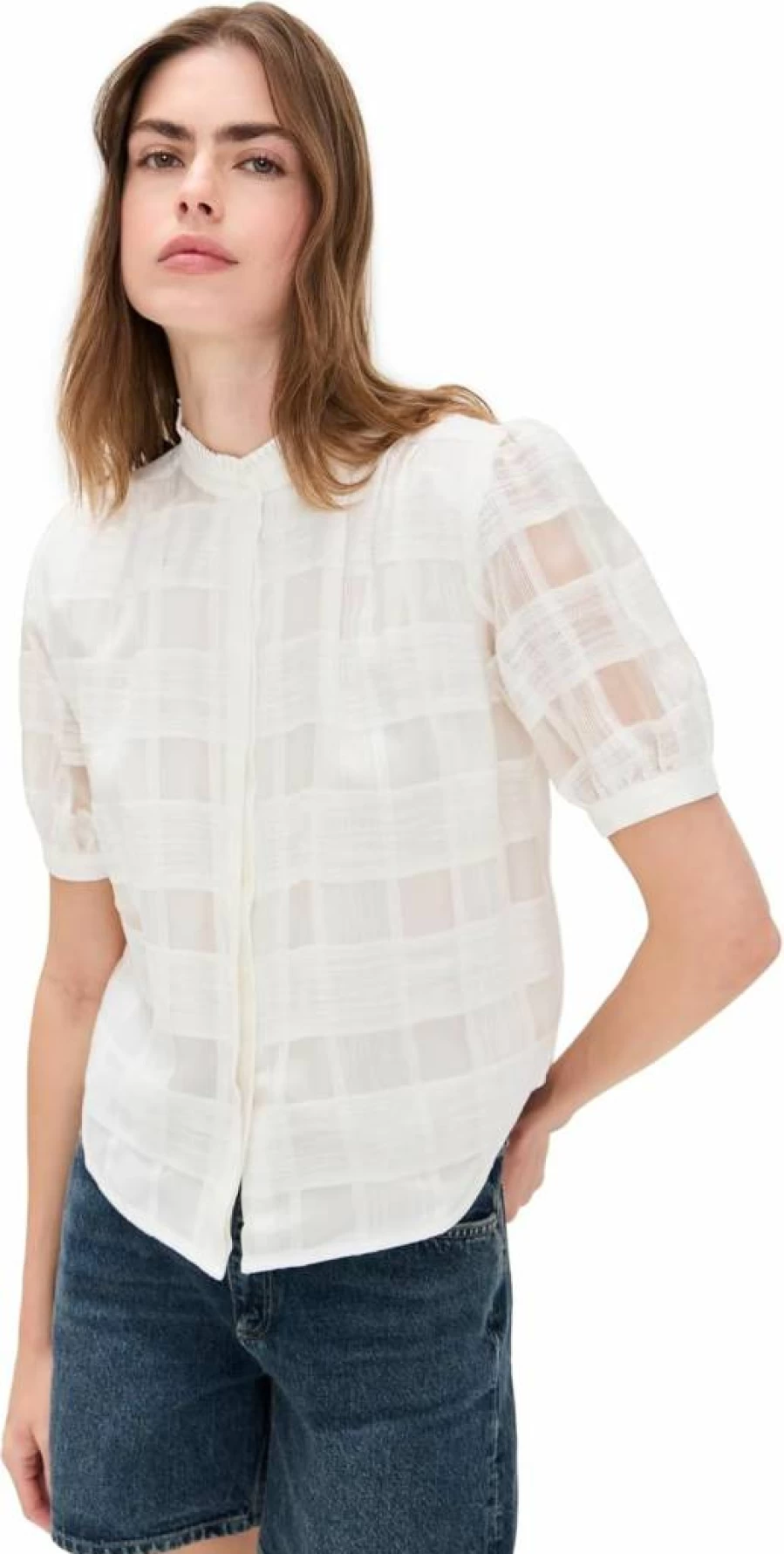Rag & Bone Women's Jordan Plaid Button-Up Shirt - Stylish Checkered Top for Women