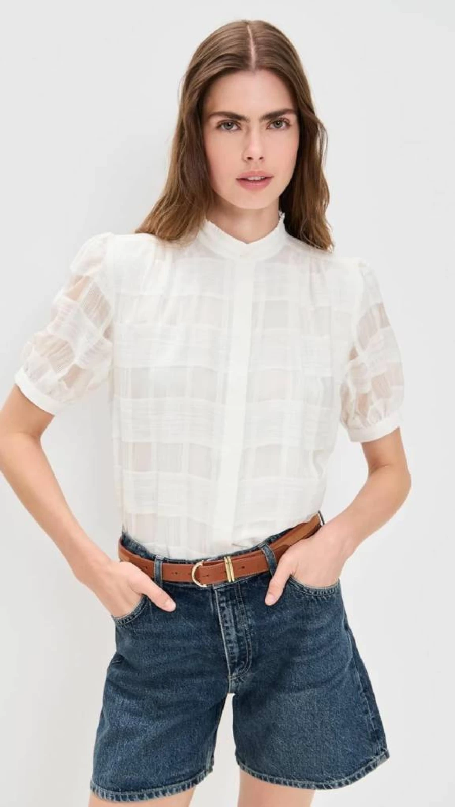 Rag & Bone Women's Jordan Plaid Button-Up Shirt - Stylish Checkered Top for Women