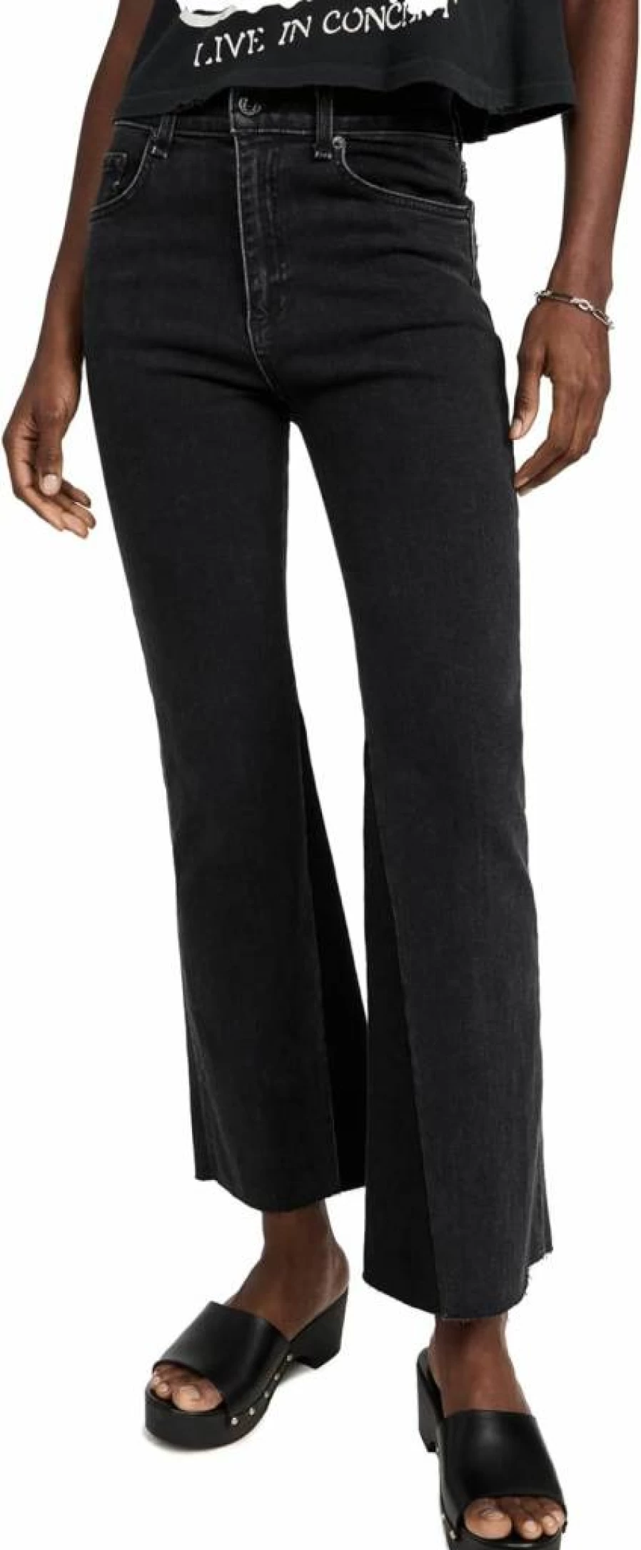 ASKK NY Women's Geek Jeans - High Waist Slim Fit Stretch Denim Pants for Women