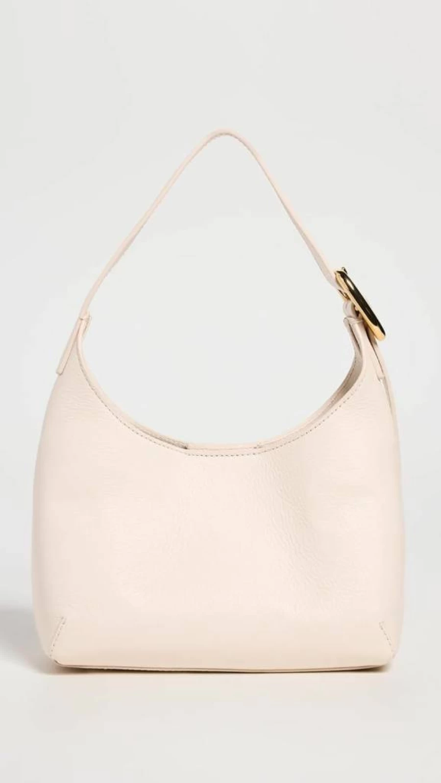 Madewell Women's Puffy Leather Shoulder Bag with Buckle Detail