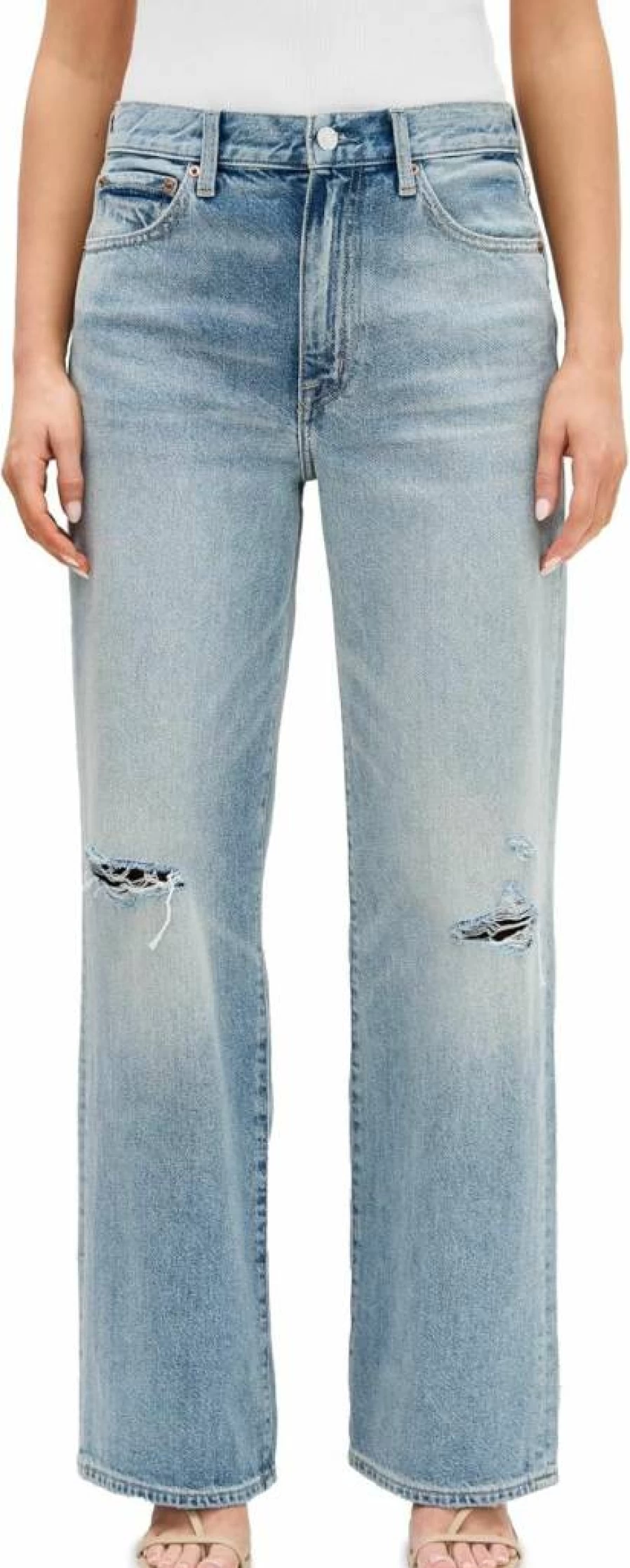 Pistola Denim Women's High-Waisted Hendrix Jeans - Vintage Blue Slim Fit Stretch Denim Pants