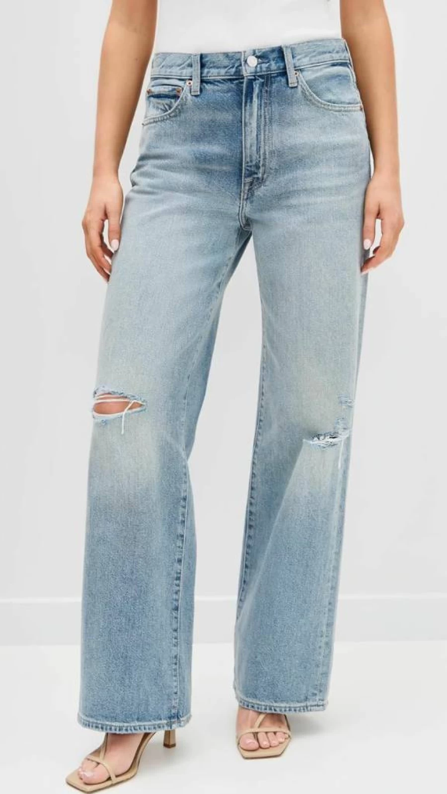 Pistola Denim Women's High-Waisted Hendrix Jeans - Vintage Blue Slim Fit Stretch Denim Pants