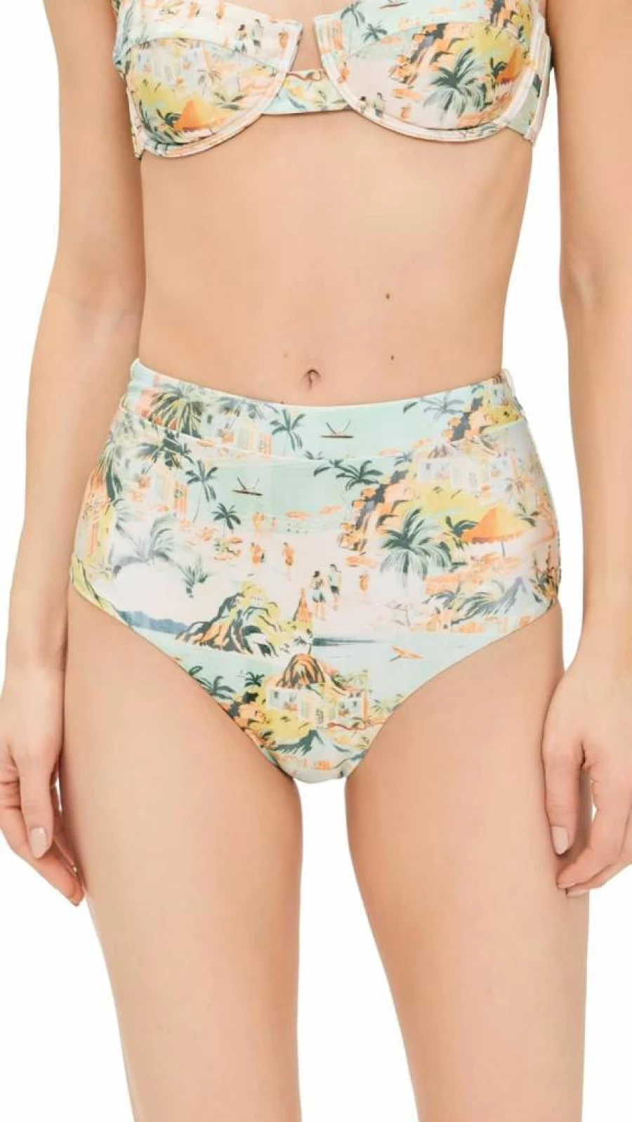 MINKPINK Women's Vacanza High Waist Bikini Bottoms - Sexy Swimwear Beach Panties