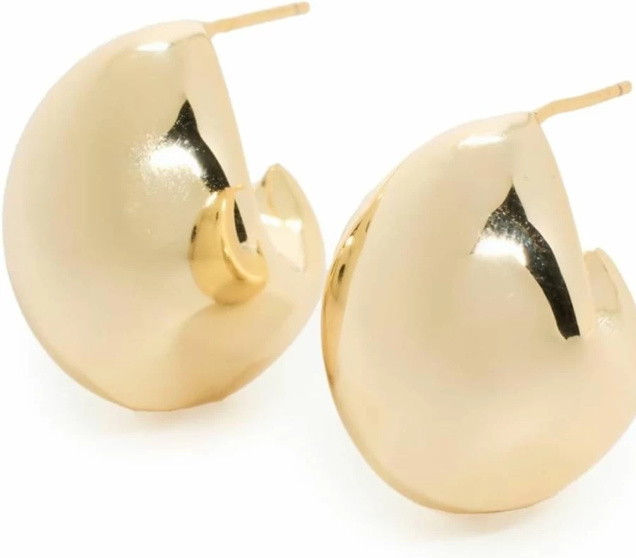 ADINA EDEN Chunky Hoop Earrings for Women - Graduated Statement Hoops