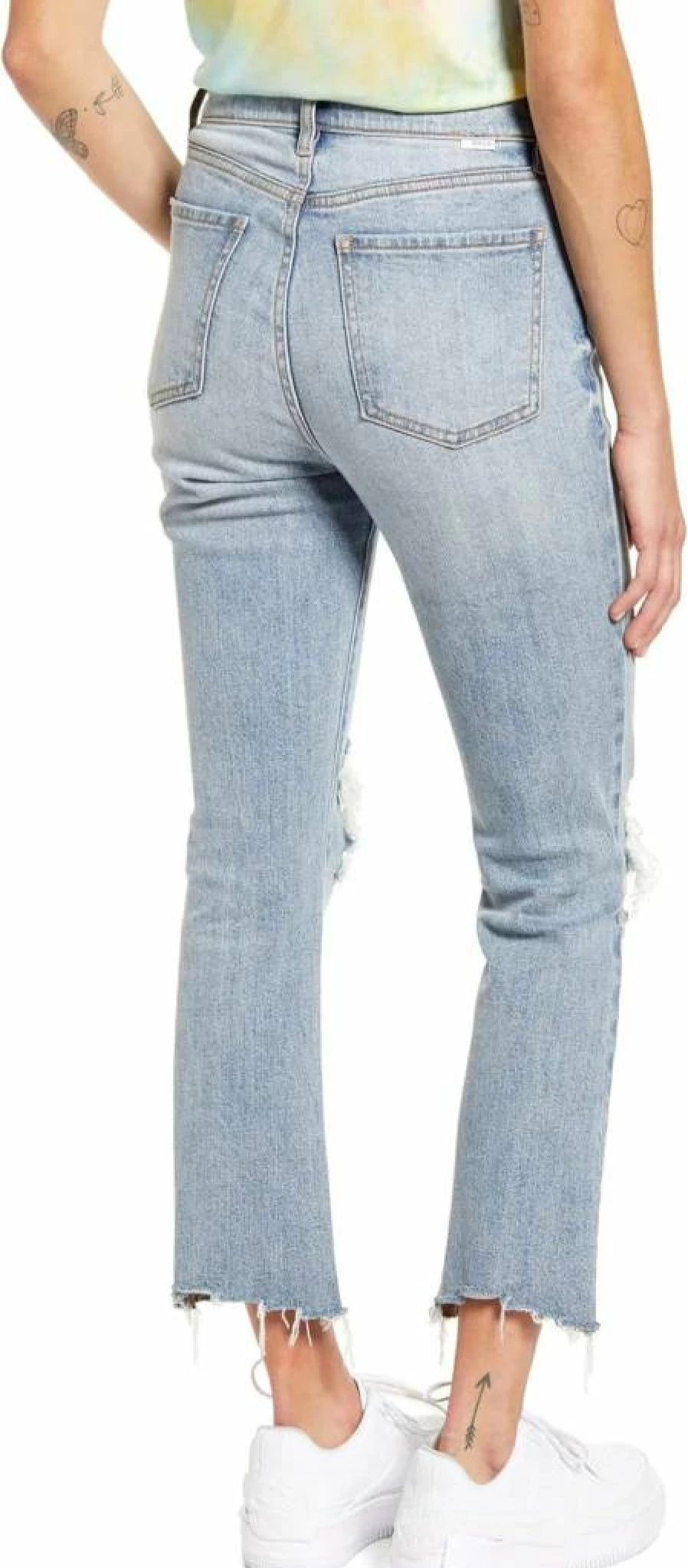DAZE Women's High Waisted Flare Jeans - Vintage Crop Denim Pants for a Shy Girl Aesthetic